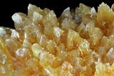 Amber-Yellow Calcite Crystal Cluster - Highly Fluorescent! #177291-1